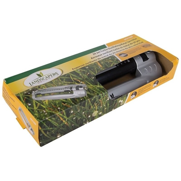 Landscapers Select Turbo Sprinkler, Female, Rectangle, Aluminum - YM18051