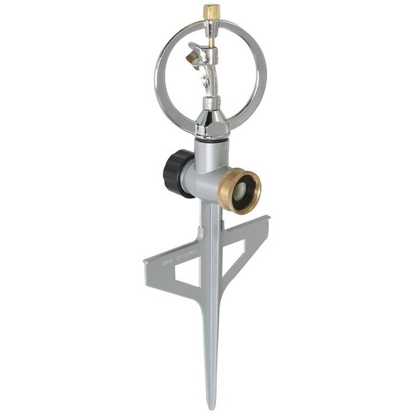 Landscapers Select Impulse Sprinkler with Metal Spike, Female, Round, Zinc - YP610