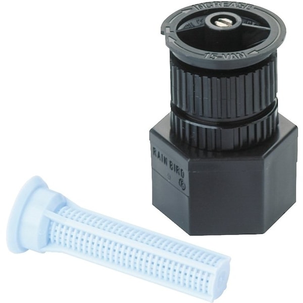 Rain Bird Shrubbery Spray Nozzle, 12 in Connection, FNPT, 15 ft, Plastic - A17AP