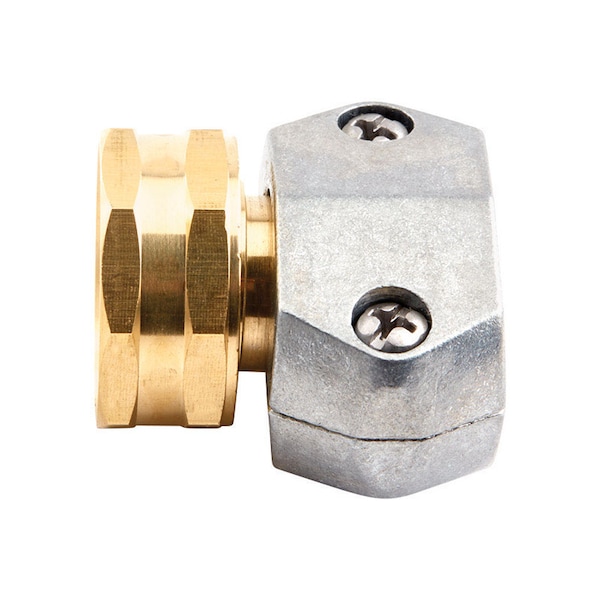 Gilmour Gilmour 5/8 & 3/4 in. Brass/Zinc Threaded Female Clamp Coupling - 831204-1001