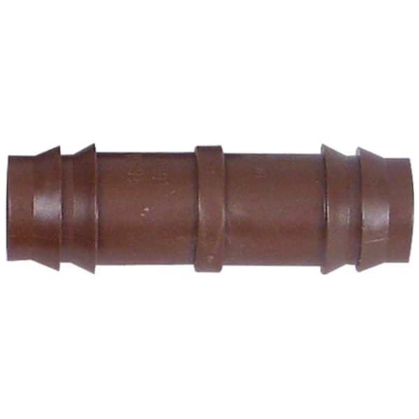 Rain Bird Coupling, 1/2 In. Tubing, Brn, Plastic, PK4 - BC50-4PS2