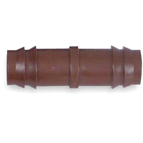 Rain Bird Coupling, 1/2 In. Tubing, Brn, Plastic, PK4 - BC50-4PS2