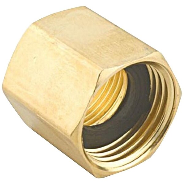 Gilmour Hose Adapter, 3/4 x 3/4 in, FNPT x FNH, Brass, For: Garden Hose - 807074-1001
