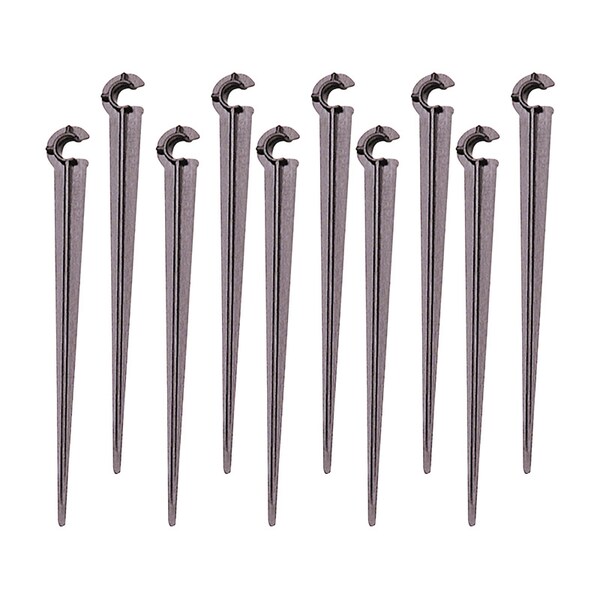 Raindrip Raindrip For 1/4 in. Tubing Drip Irrigation Tubing Stake 4 in. H 10 pk - R380CT