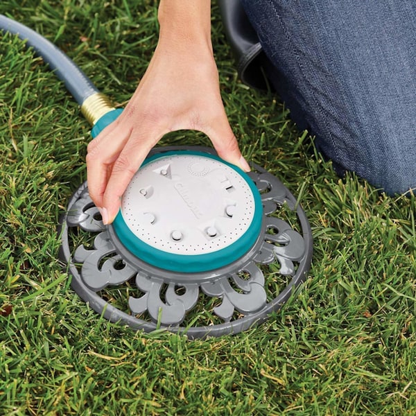 Gilmour Gilmour Metal Ring Base 8-Pattern Turret Sprinkler 1225 sq ft 1 pk - 859563-4001