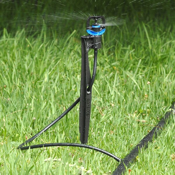 Thrifco Plumbing Rotor Rain Plus Assembled on Stake with 24 Inch Tube & Adaptor - 9421451