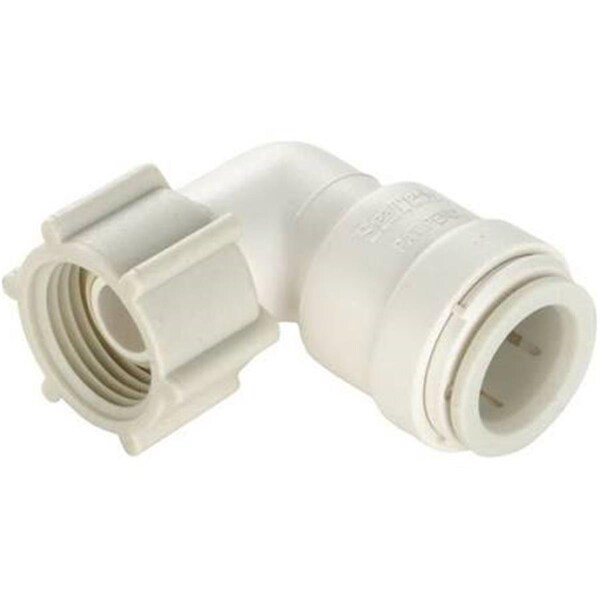 Hands On 0.5 x 0.75 in. Female Elbow Garden Hose, Off White - HA360642