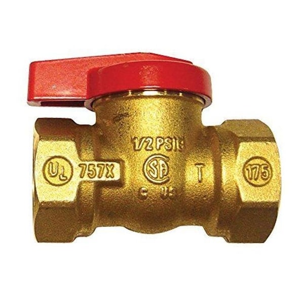Canterbury  Enterprises Llc Canterbury Enterprises SV.3-4 In Line 0.25 Turn Safety Gas ShutOff Valve 0.75 - SV.3/4