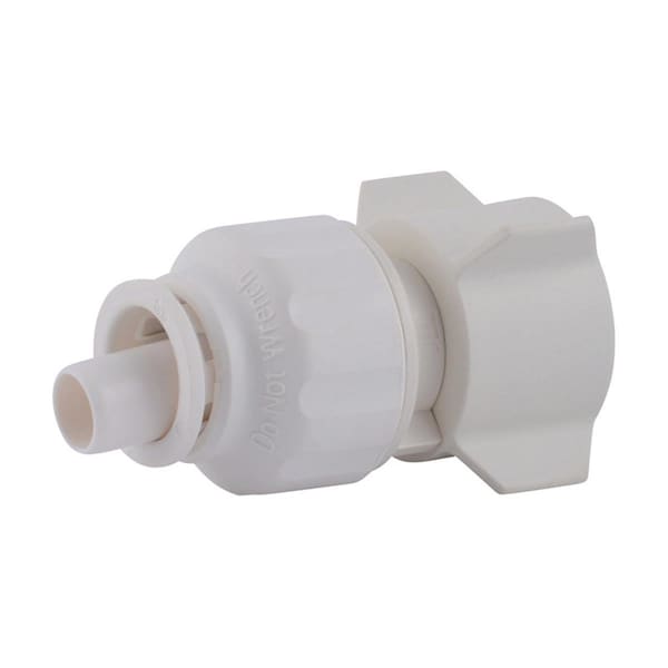 Sharkbite 0.5 in. Female x 0.75 in. Dia. Female Plastic Garden Hose Adapter; White - 4922407