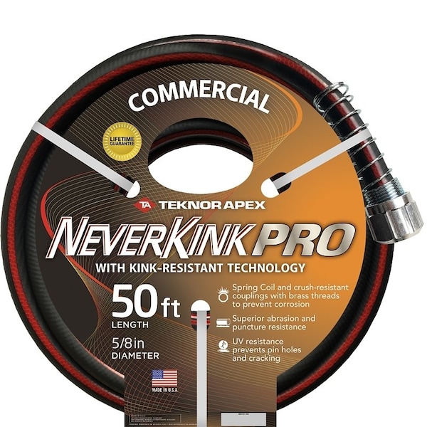 Neverkink PRO Commercial Duty 884450 Garden Hose, 50 ft L - 8845-50/8844-050