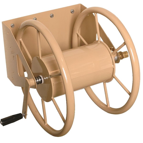 Liberty Garden Wall Mount Hose Reel, Tan, 200 Feet 58 Inch - 703-2