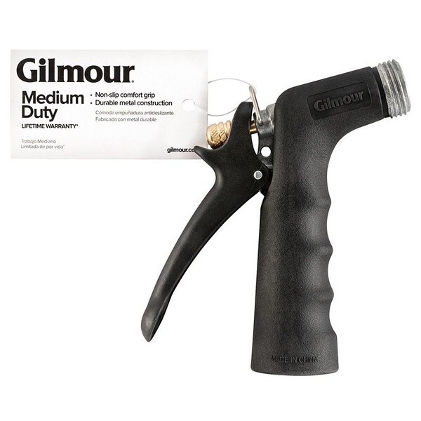 Gilmour Watering Nozzle, GHT, 25 to 5 gpm, AluminumStainless Steel, Black - 805932-1002