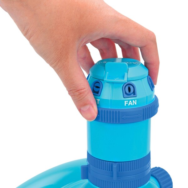 Aqua Joe 6-Pattern Gear Drive Sprinkler w/Metal Base, 360 Degree Coverage - AJ-MSSBM6