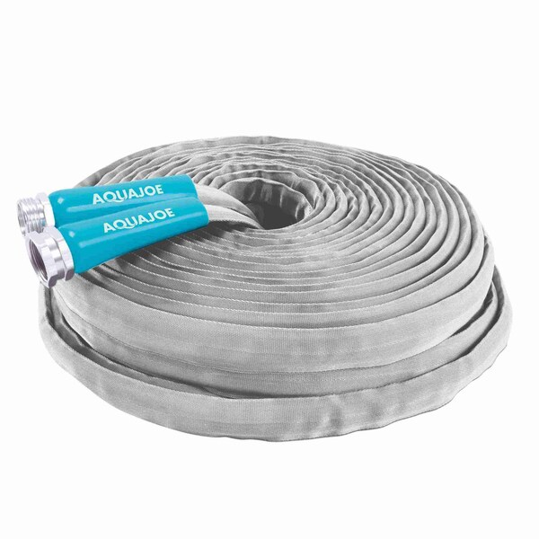 Snow Joe 100 Ft, 1/2In, FiberJacket, Kinkfree Garden Hose, Aluminium Fittings, 600 PSI Rating - AJFJH100-PRX