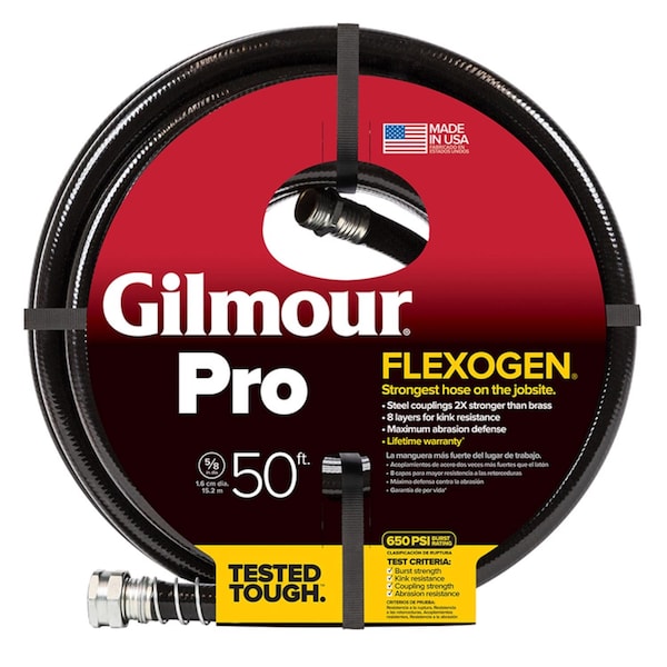 Gilmour Gilmour Pro Flexogen 5/8 in. D X 50 ft. L Professional Grade Garden Hose - 865801-1003