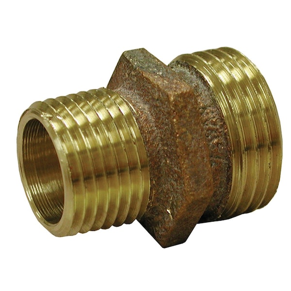 Jones Stephens 3/4in. MHT x 3/4in. MPT Brass Garden Hose Adapter - G20003