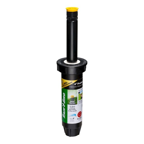 Rain Bird 4 in. 1800 Series Adjustable Pop-Up Spray Head, Black - 7014757