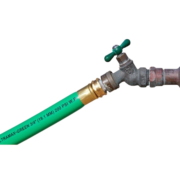 Underhill Products 1'' UltraMax Hose GREEN, 100' Length, 200 PSI WP, 800 PSI Burst Strength - H10-100G