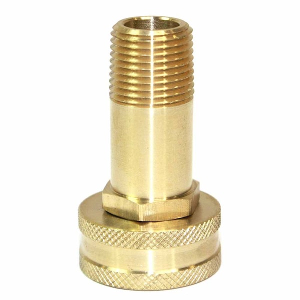 Interstate Pneumatics 3/4 Inch GHT Female x 3/8 Inch Male NPT Hose Fitting - Swivel, PK 6 - FGF106-D6