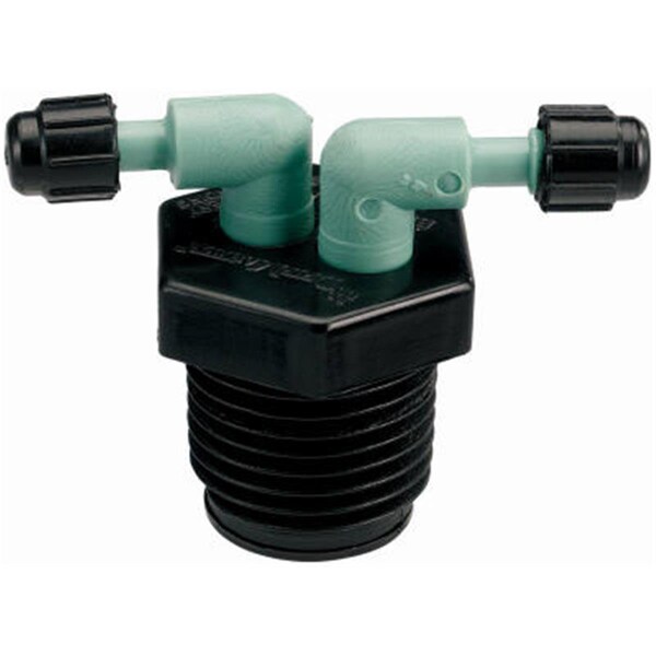 Bbqplus 67035 0.5 in. Male Pipe Thread 2 Port Manifold - BB834529