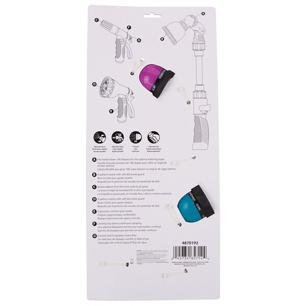 Landscapers Select GW53501+GN434541+GN1 Spray Nozzle Set, Garden Watering Tools, Plastic, For: Garden Watering - GW53501+GN434541+