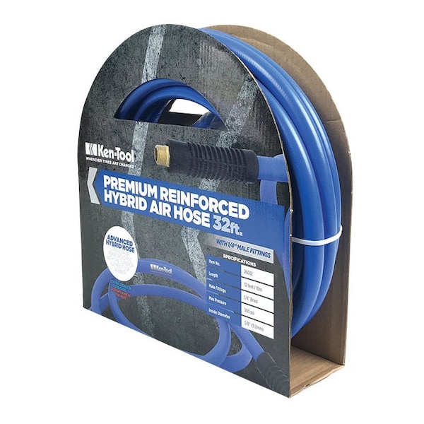 Ken-Tool PREM REINFRCD HYBRID 3/8" HOSE 32' LONG - KT26032