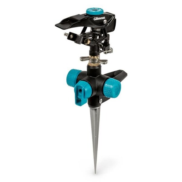 Gilmour Gilmour 7002507 5800 sq. ft. Heavy Duty Metal Spike Base Impulse Sprinkler - 7002507