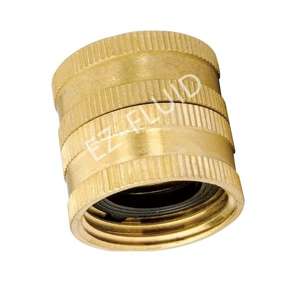 Ez-Fluid 3/4 FHT X 3/4 FHT Swivel Garden Hose Adapter - EZFD702