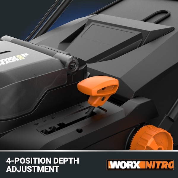 Worx 40V Brushless 14 in. Cordless Dethatcher Powershare, Battery and Charger Included - WG855