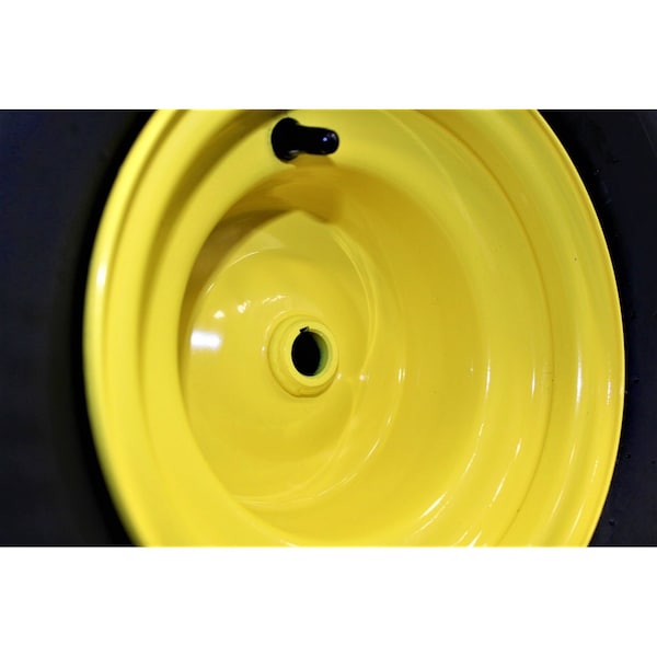 Antego 20 x 10-8 in Lawn Mower Tire & Wheel, 4 Ply, Yellow, 2 PK - A87001800603042010008