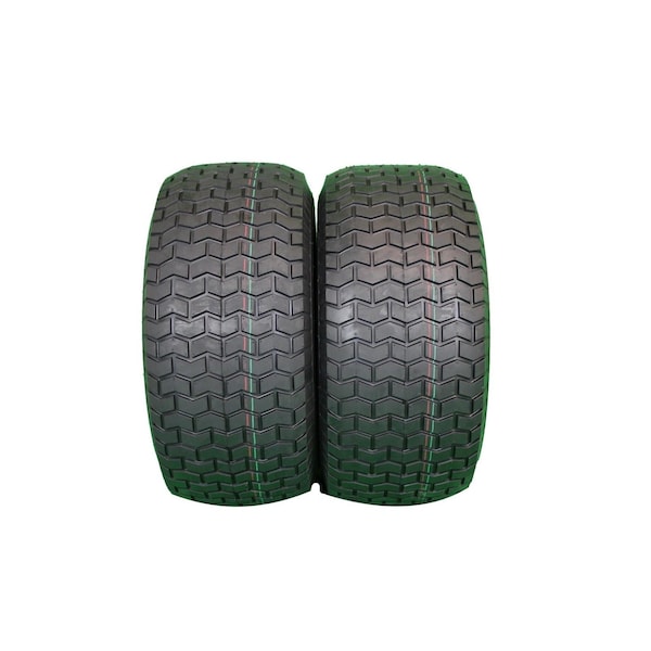 Antego 22 x 9.5-12 in Lawn Mower Tire & Wheel, 4 Ply, Yellow, 2 PK - A127500601042295012
