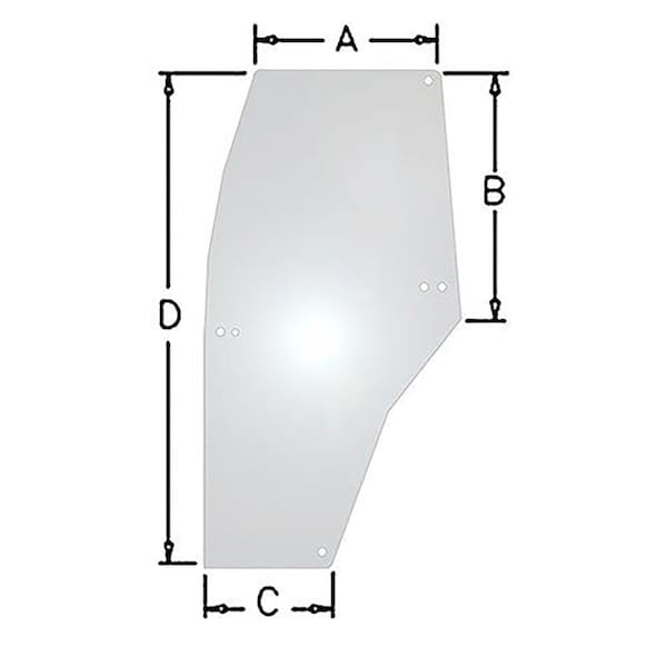 Aic Replacement Parts Glass, Door, LH Fits Miscellaneous CI MC - WN-192003A6-PEX