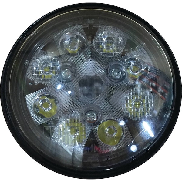 Tiger Lights 24W LED Sealed Round Hi/Lo Beam 12V For John Deere 3300 Flood/Spot Offroad Light - TL3025