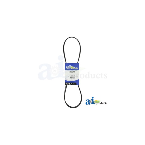 A & I Products Micro-Rib V-Belt (40.0") 17" x1" x4" - A-400J10