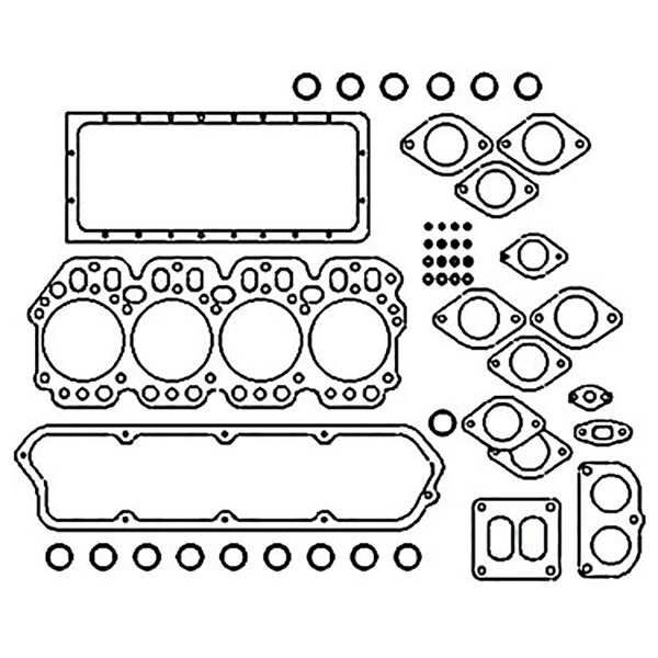 Aftermarket New Tractor Upper Gasket Set Fits MF 65 765 735770M91 - 746050M91