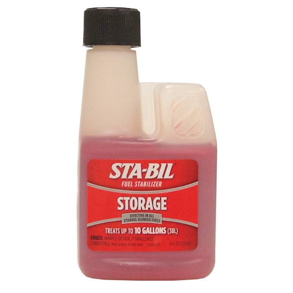 Stens Sta-Bil Fuel Stabilizer Size 4 Oz., 1 Oz Treats 2 1/2 Lawn Mowers - 770-115