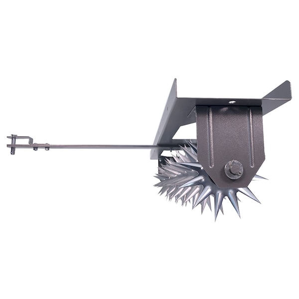 Brinly 40in Tow-Behind Spike Aerator: 10 Steel Tines, Rotating Stars, 14-Gauge Steel Tray - SA2-40BH-S