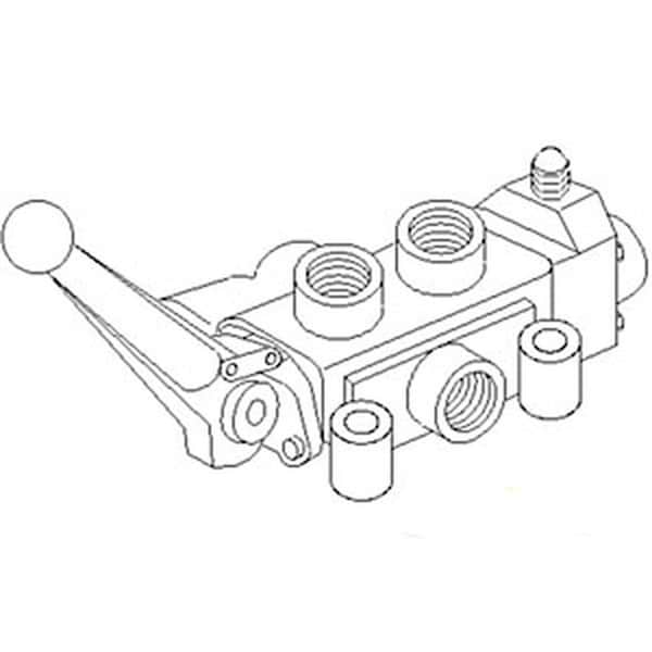 Aftermarket SCD2E Wood Splitter Single Spool 4-Way Hydraulic Valve - HYM40-0003