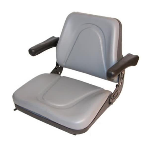 Aftermarket Universal Backhoe Dozer Skid Loader Tractor Adj Seat Track Gray - T500GY