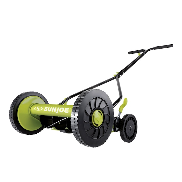 Sun Joe Manual Reel Mower, 14-Inch, Quad Wheel, 9-Position - MJ503M