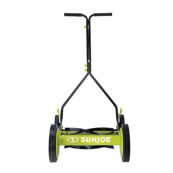 Sun Joe Manual Reel Mower, 14-Inch, Quad Wheel, 9-Position - MJ503M
