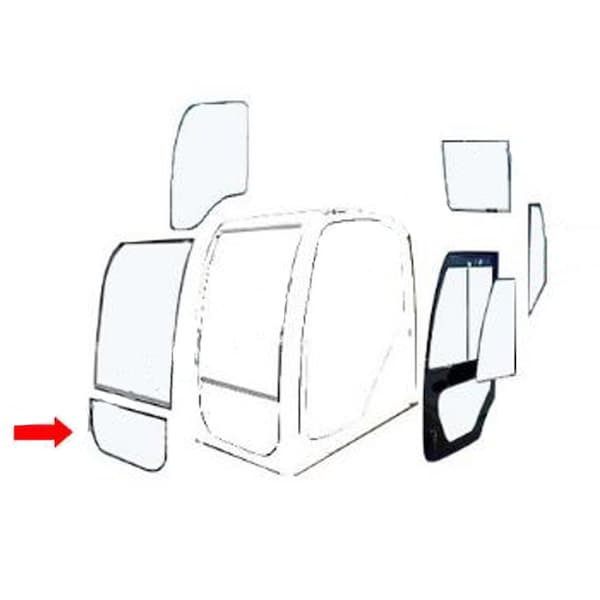 Aftermarket Excavator Front Lower Windshield Fits Kobelco CX130C, SK210LC9 - CAH40-0216