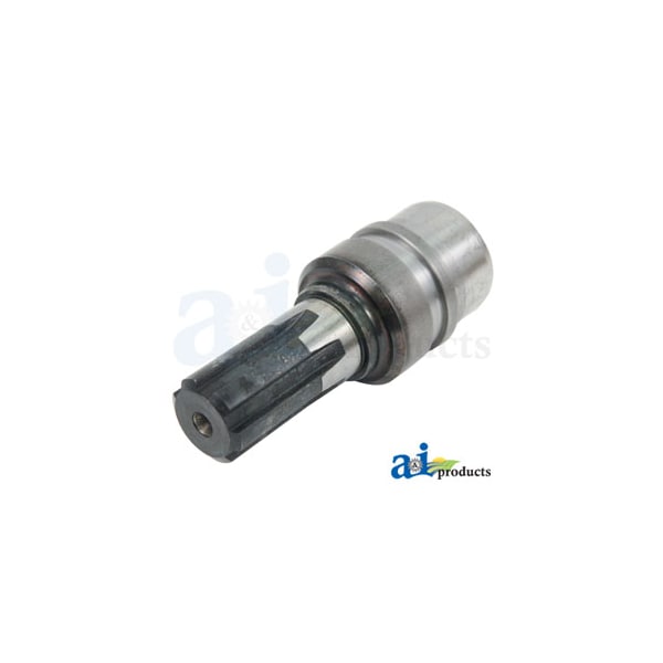 A & I Products Bearing Stub Shaft, 2200 Series, 1 3/8" 6 Spline, 1 3/8" Bearing Dia., 4 1/2" Length 2.5"x2.5"x6.5" - A-D225009