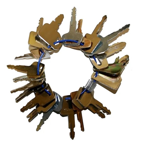 Aftermarket Construction MultiKey Set includes 21 Keys for a variety of Equipment - ELI80-0602