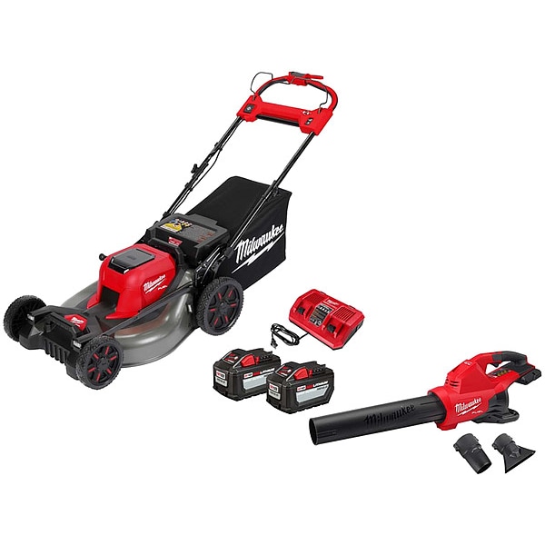 Milwaukee Tool M18 Mower Kit + M18 Dual Battery Blower - 2823-22HD, 2824-20