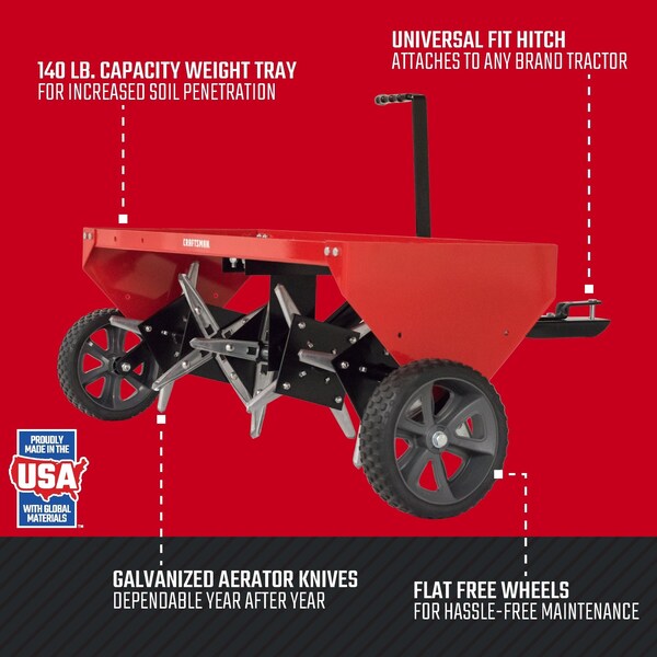 Craftsman 40" Tow-Behind Plug Aerator - CMXGZBF71242131