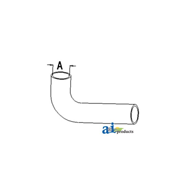 A & I Products Radiator Hose, Upper 12" x3" x4" - A-A59887