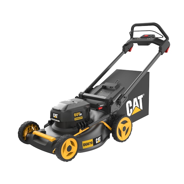Caterpillar Cat 60V 21 in. Self-Propelled Brushless Lawn Mower, 5.0ah Battery and Charger Included - DG671