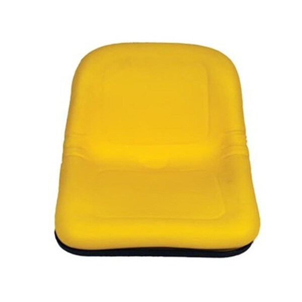 Aftermarket New Seat 15 Yellow Vinyl Fits John Deere - AM133476