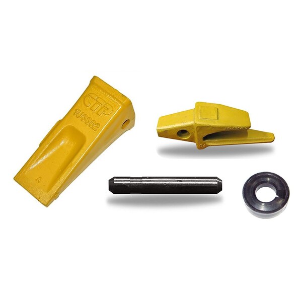 Aic Replacement Parts Excavator Bucket Adapter & Standard Dirt Tooth w/ Pin 3G6304 1U3302 1.25 Lip - KT-BUB90-0001-RAP